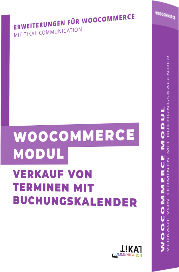 WooCommerce Modul: Verkauf von Terminen mit Buchungskalender